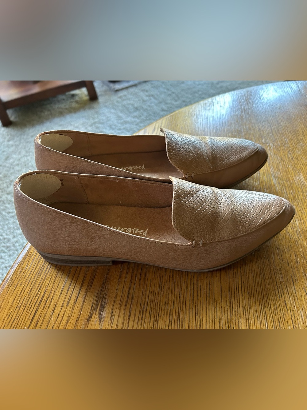 Dr Scholl’s Women's Taupe Faux-Leather Slip-On Loafers
